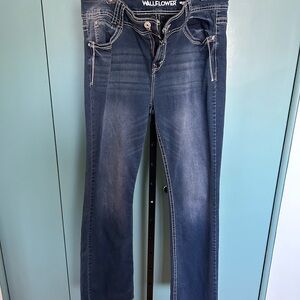 Wallflower Women's Dark Blue Boot Cut Jeans